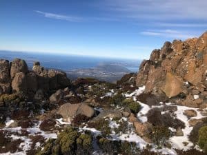 View of Hobart Channel from Mt Wellington