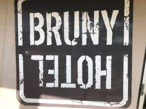 Bruny Hotel Sign